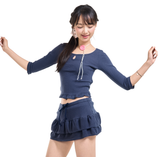 ブロッサムピコットミニスカート [ネイビー]