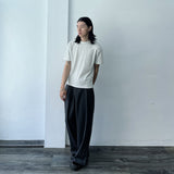 Charcoal Draped Trousers