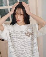 Updraft オーバーサイズアートワークTシャツ [ホワイト]
