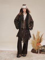 Layered Shirring Pleats Skort