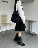 ヌミットラインストライプシースルールーズシャツ 2C