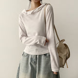  Poder Diagonal Snap High Neck Hoodie