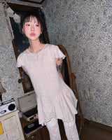 (2color)ラッフル レース フラワー スリム パンツ [Ethnic Belt Set]