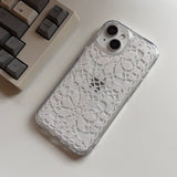 SUMMER CROCHET HARD JELL CASE _ SQUARE