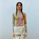 Asymmetric Ruched トップ(イェロー)