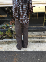 ナズウォッシュコットンワイドパンツ(3c)