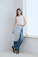 DOT LACE WRAP SKIRT