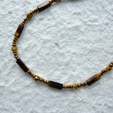 Bronze Stone Pattern Necklace