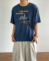ウェーブプリントTシャツ