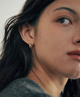 [925 silver] Deux.silver.209 / epais bun earring (gold)