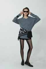 ULTRA WARM LONG T-SHIRT_MELANGE GRAY
