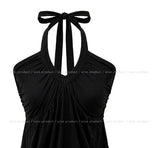 Pair Shirred Strap Halter Top