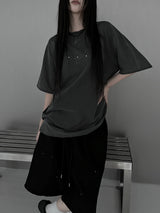 [unisex] ピグメントクロスオーバーフィット半袖Tシャツ (2color)