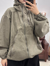 CATION DIAGONAL LINE HOODIE JUMPER