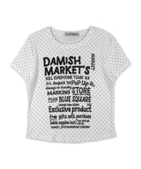 マーケッツドットグラフィックTシャツ_アイボリー