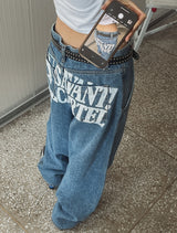 カーテルバックペイントバルーンデニムパンツ