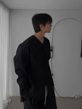 ASCLO ルノVネックシャツ (2color)