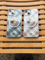 Tick-Tock Wooden House Magsafe Grip Tok Holder Smart Tok(Yellow)
