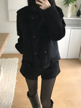Mate High Neck Double Jacket (2 colors)