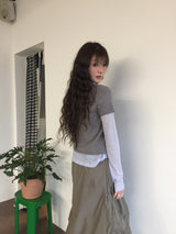 ル シアー モックネック Tシャツ (4color)
