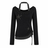 Talia Star Shirring Layered T-shirt