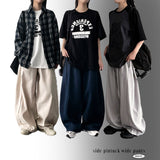 Rita banding side pintuck wide pants