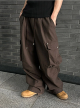 [Unisex]ダーツカーゴワイドパンツ(2color)