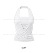 Berry Wrap Halter Sleeveless