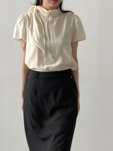 Rivet Stripe H-Line Skirt