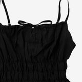 Tasty Shirring String Long Dress