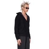 BEUTER® BLACK PANELED RIVERSIBLE HOODIE / BEUTER® ブラックパネル リバーシブルフーディ