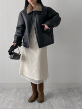 [Brushed Lining] Poe Wrap Bustier T-Shirt