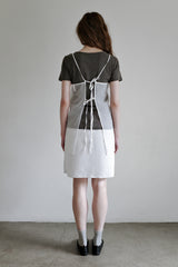Sheer layered slip, White