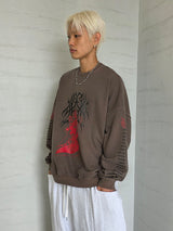 VENTIQUE ピグメントグラマースウェットシャツ2カラー