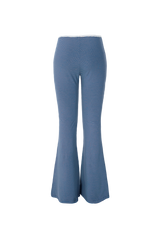 stripe boot cut pants navy