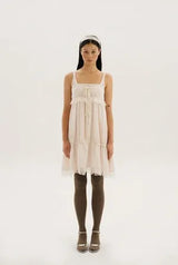 Antique lace dress - beige