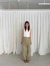 Roy Back Ribbon Cotton Bustier