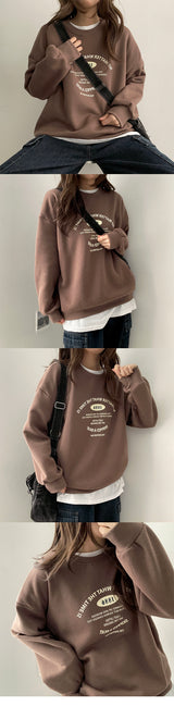 In Basic Lettering Napping Sweatshirt