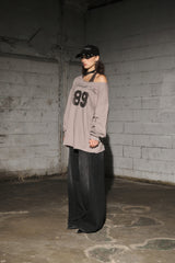 star denim pants (black)