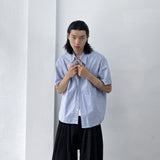 Structured Diagonal Seam Shirt