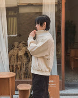 プント パンク リベット カット ブルゾン