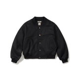 Wool blouson jacket / Black