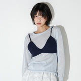 BUSTIER KNIT SET (SkyBlue)