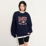 UNISEX EARTH Graphic Over Sweat [NAVY]