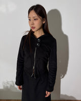 Pocket Fleece Hoodie Jacket [Black]