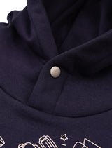 [起毛]UNISEX Chain Essential Fit Heavy Terry Hood Navy (FCE4TS651K)