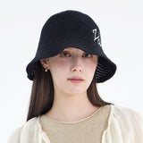 New Wave Varzar Punching Knit Bucket Hat Black