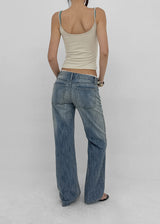 [MADE] Roan Low Waist Straight Denim Pants