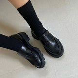ROUND PLATFORM LOAFER (BLACK)