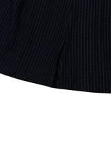 ストライプ プリーツ パンツ(NAVY)